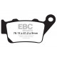 Brzdy EBC Moto EBC Brzdové obloženie V Semi-Sintered FA213V | ebc-brzdy.sk