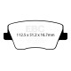 Brzdy EBC Auto Zadné brzdové dosky EBC Greenstuff 2000 Sport DP22344 | ebc-brzdy.sk