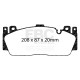 Brzdy EBC Auto Predné brzdové dosky EBC Racing RP-1 DP82148RP1 | ebc-brzdy.sk