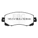 Brzdy EBC Auto Predné brzdové dosky EBC Greenstuff 2000 Sport DP22330 | ebc-brzdy.sk