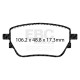 Brzdy EBC Auto Zadné brzdové dosky EBC Greenstuff 2000 Sport DP22389 | ebc-brzdy.sk