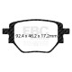 Brzdy EBC Auto Zadné brzdové dosky EBC Greenstuff 2000 Sport DP22428 | ebc-brzdy.sk