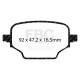 Brzdy EBC Auto Zadné brzdové dosky EBC Greenstuff 2000 Sport DP22473 | ebc-brzdy.sk