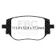 Brzdy EBC Auto Zadné brzdové dosky EBC Greenstuff 2000 Sport DP22478 | ebc-brzdy.sk