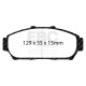 Brzdy EBC Auto Brzdové dosky EBC Redstuff Ceramic DP31206C | ebc-brzdy.sk