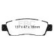 Brzdy EBC Auto Brzdové dosky EBC Redstuff Ceramic DP31672C | ebc-brzdy.sk