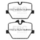 Brzdy EBC Auto Zadné brzdové dosky EBC Redstuff Ceramic DP32415C | ebc-brzdy.sk