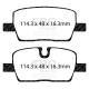 Brzdy EBC Auto Brzdové dosky EBC Redstuff Ceramic DP33116C | ebc-brzdy.sk