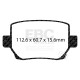 Brzdy EBC Auto Zadné brzdové dosky EBC Yellowstuff Street + Track DP42419R | ebc-brzdy.sk