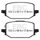 Brzdy EBC Auto Zadné brzdové dosky EBC Yellowstuff Street + Track DP42506R | ebc-brzdy.sk