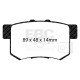 Brzdy EBC Auto Zadné brzdové dosky EBC Bluestuff B Trackday DP51193B | ebc-brzdy.sk