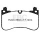 Brzdy EBC Auto Predné brzdové dosky EBC Elite Truck and SUV DP62401 | ebc-brzdy.sk