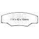 Brzdy EBC Auto Predné/Zadné brzdové dosky EBC Racing RP-X DP8003RPX | ebc-brzdy.sk