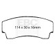 Brzdy EBC Auto Predné/Zadné brzdové dosky EBC Racing RP-X DP8008RPX | ebc-brzdy.sk