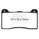 Brzdy EBC Auto Predné/Zadné brzdové dosky EBC Racing RP-X DP8039RPX | ebc-brzdy.sk