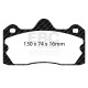 Brzdy EBC Auto Predné/Zadné brzdové dosky EBC Racing RP-X DP8060RPX | ebc-brzdy.sk