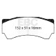 Brzdy EBC Auto Predné/Zadné brzdové dosky EBC Racing RP-X DP8063RPX | ebc-brzdy.sk