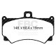 Brzdy EBC Auto Predné/Zadné brzdové dosky EBC Racing RP-X DP8065RPX | ebc-brzdy.sk