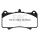 Brzdy EBC Auto Predné/Zadné brzdové dosky EBC Racing RP-X DP8074RPX | ebc-brzdy.sk