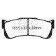 Brzdy EBC Auto Predné/Zadné brzdové dosky EBC Racing SR21 Sintered DP8079.25SR21 | ebc-brzdy.sk
