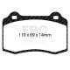 Brzdy EBC Auto Predné/Zadné brzdové dosky EBC Racing SR11 Sintered DP81140.14SR11 | ebc-brzdy.sk