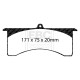 Brzdy EBC Auto Predné/Zadné brzdové dosky EBC Racing SR11 Sintered DP81148.20SR11 | ebc-brzdy.sk