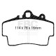 Brzdy EBC Auto Predné brzdové dosky EBC Racing RP-X DP81207RPX | ebc-brzdy.sk