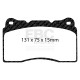 Brzdy EBC Auto Predné/Zadné brzdové dosky EBC Racing RP-X DP81210RPX | ebc-brzdy.sk