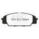 Brzdy EBC Auto Predné brzdové dosky EBC Racing RP-X DP81254RPX | ebc-brzdy.sk