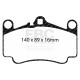 Brzdy EBC Auto Predné/Zadné brzdové dosky EBC Racing RP-X DP81515RPX | ebc-brzdy.sk