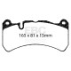 Brzdy EBC Auto Predné/Zadné brzdové dosky EBC Racing RP-X DP81591RPX | ebc-brzdy.sk