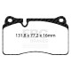 Brzdy EBC Auto Predné brzdové dosky EBC Racing SR11 Sintered DP82070.16SR11 | ebc-brzdy.sk