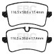 Brzdy EBC Auto Zadné brzdové dosky EBC Racing RP-X DP82082RPX | ebc-brzdy.sk