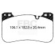 Brzdy EBC Auto Predné brzdové dosky EBC Racing RP-X DP82331RPX | ebc-brzdy.sk