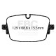 Brzdy EBC Auto Zadné brzdové dosky EBC Racing RP-1 DP82516RP1 | ebc-brzdy.sk