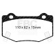 Brzdy EBC Auto Zadné brzdové dosky EBC Racing RP-X DP83023RPX | ebc-brzdy.sk