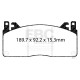 Brzdy EBC Auto Predné brzdové dosky EBC Racing RP-1 DP83055RP1 | ebc-brzdy.sk