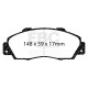 Brzdy EBC Auto Brzdové dosky EBC Racing RP-X DP8872RPX | ebc-brzdy.sk