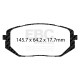 Brzdy EBC Auto Predné brzdové dosky EBC Ultimax OEM Replacement DPX2469 | ebc-brzdy.sk