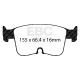 Brzdy EBC Auto Predné brzdové dosky EBC Ultimax OEM Replacement DPX2479 | ebc-brzdy.sk