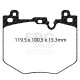 Brzdy EBC Auto Predné brzdové dosky EBC Ultimax OEM Replacement DPX2540 | ebc-brzdy.sk