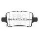 Brzdy EBC Auto Zadné brzdové dosky EBC Ultimax OEM Replacement DPX3074 | ebc-brzdy.sk