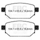Brzdy EBC Auto Zadné brzdové dosky EBC Ultimax OEM Replacement DPX3081 | ebc-brzdy.sk
