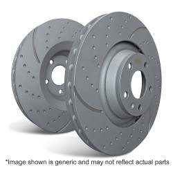 Predné brzdové kotúče EBC Turbo Grooved GD2127