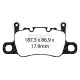 Brzdy EBC Auto Zadná sada EBC P2DK042RP1 - Brzdové kotúče Swept Groove + brzdové dosky Racing RP-1 | ebc-brzdy.sk