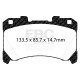 Brzdy EBC Auto Predná sada EBC P2DK058Y - Brzdové kotúče Swept Groove + brzdové dosky Yellowstuff | ebc-brzdy.sk