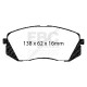 Brzdy EBC Auto Predná sada EBC PD01KF1838 - Brzdové kotúče Premium OE + brzdové dosky Elite Truck and SUV | ebc-brzdy.sk