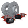 Přední sada EBC PD07KF304 - Brzdové kotouče Ultimax Grooved + brzdové destičky Redstuff Ceramic