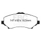 Brzdy EBC Auto Predná sada EBC PD08KF596 - Brzdové kotúče Ultimax Grooved + brzdové dosky Yellowstuff | ebc-brzdy.sk