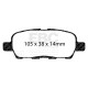 Brzdy EBC Auto Zadná sada EBC PD08KR377 - Brzdové kotúče Ultimax Grooved + brzdové dosky Yellowstuff | ebc-brzdy.sk